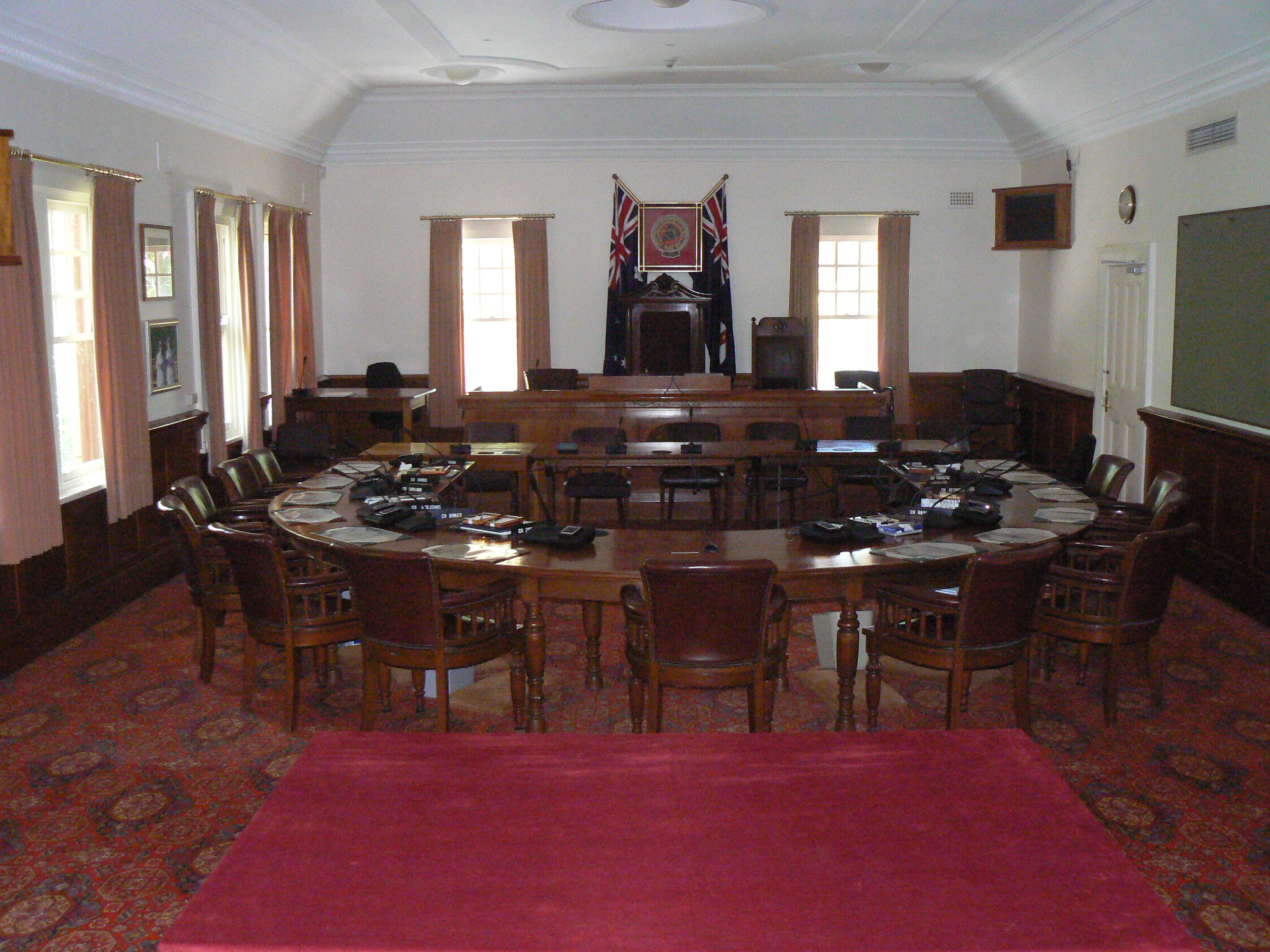 North Sydney Council Chamber room